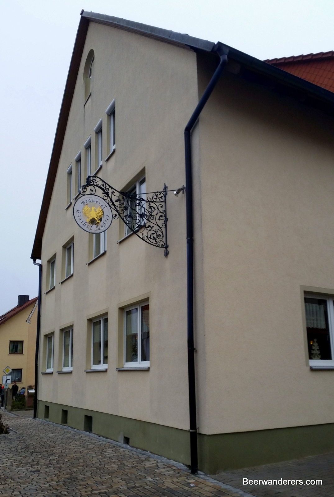 brewery with sign