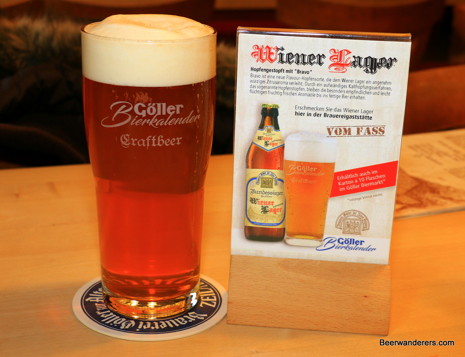 amber beer in glass