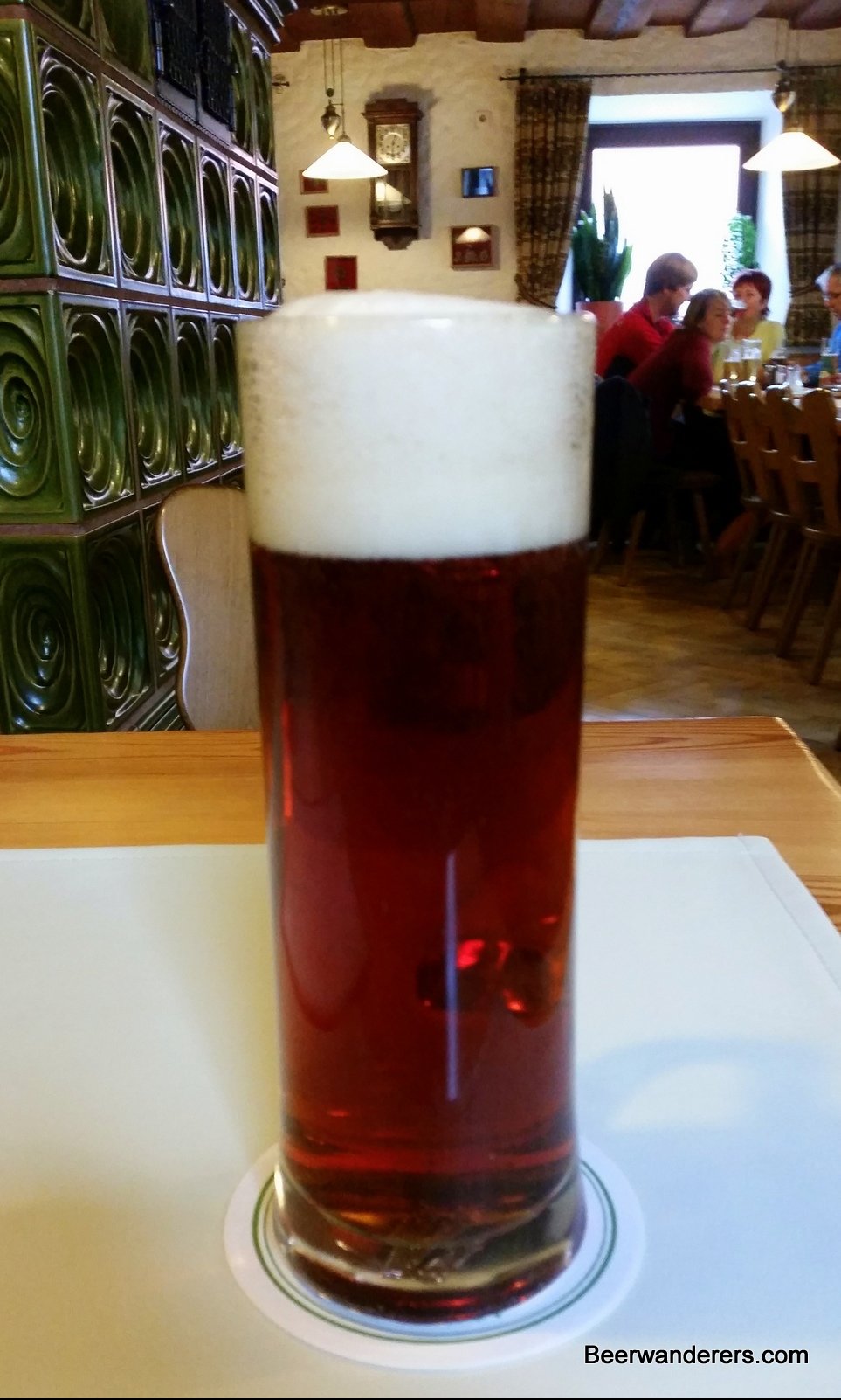 dark beer in tall mug