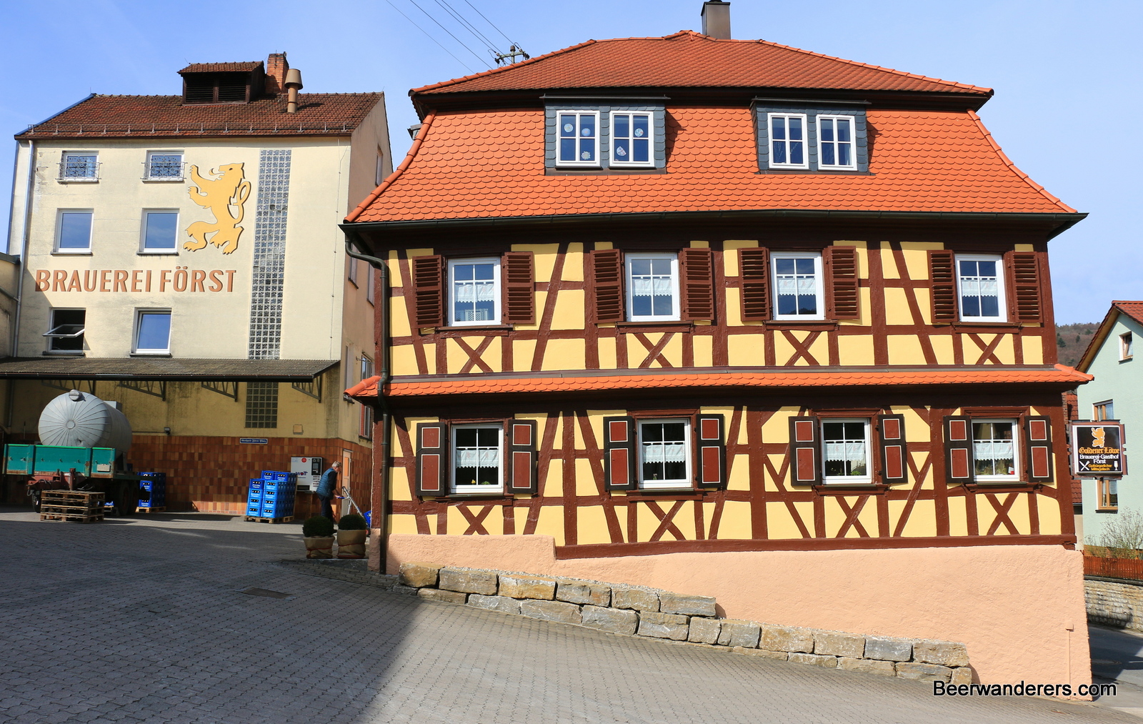 half-timbered brewpub