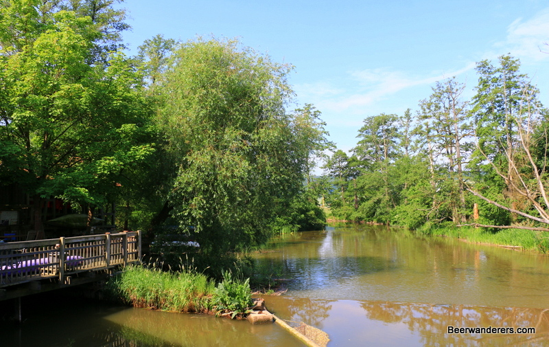 river with dock