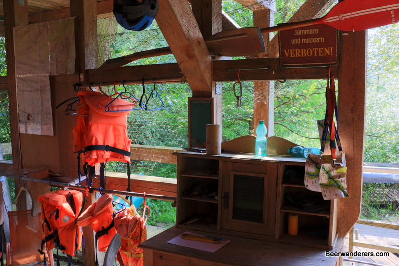 life jackets at canoe rental