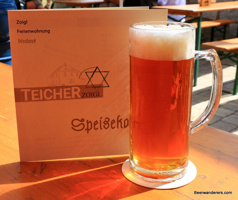 cloudy beer in mug