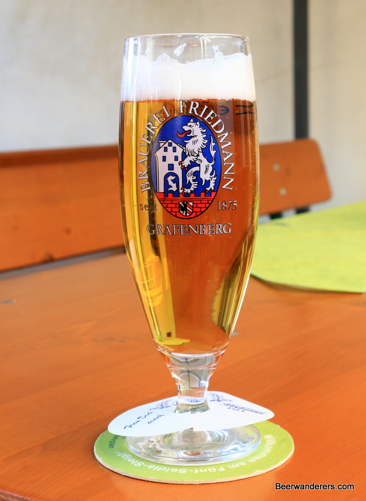 beer in pils glass