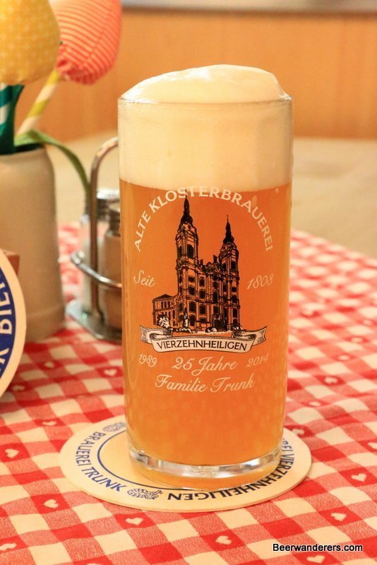 unfiltered beer in mug