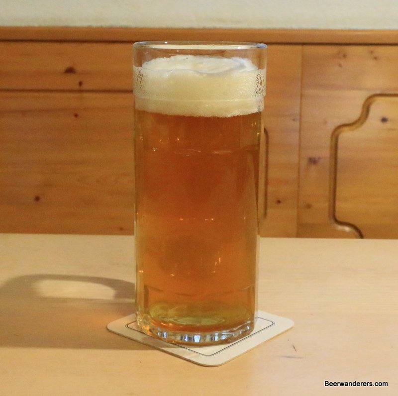 unfiltered beer in mug