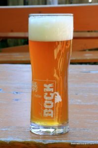 unfiltered beer in glass