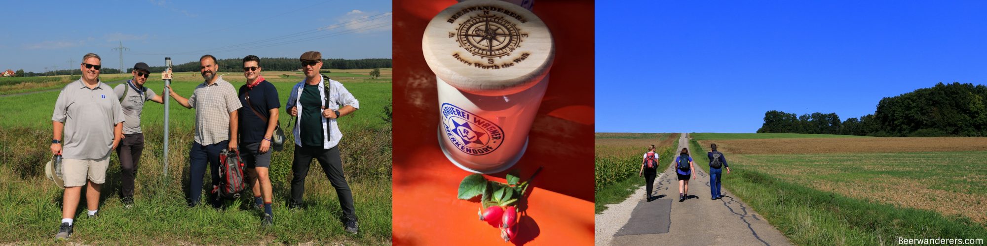 beer hiking outside Bamberg