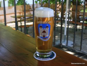golden beern logo glass