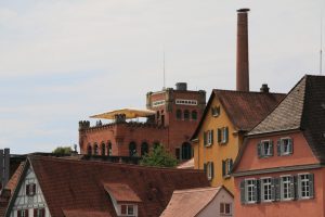 brewery exterior with chimney