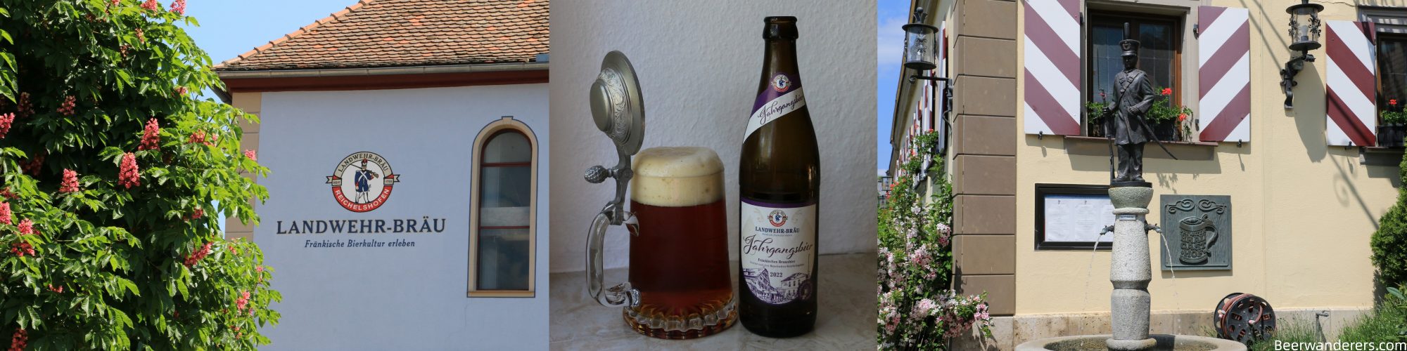 brewery exterior, beer in mug with botthe, brewery restaurant