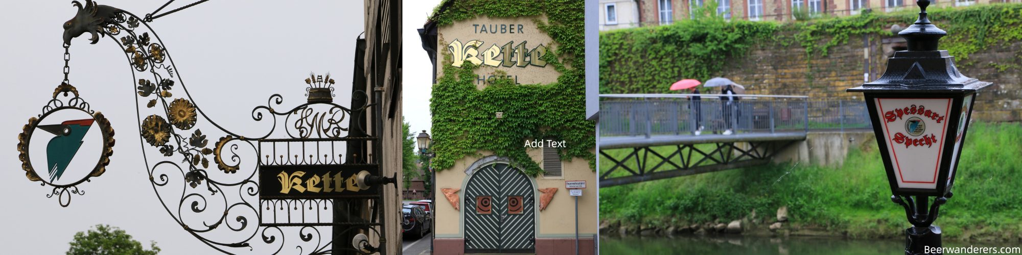 brewpub sign, restaurant exterior, bridge with brewery sign
