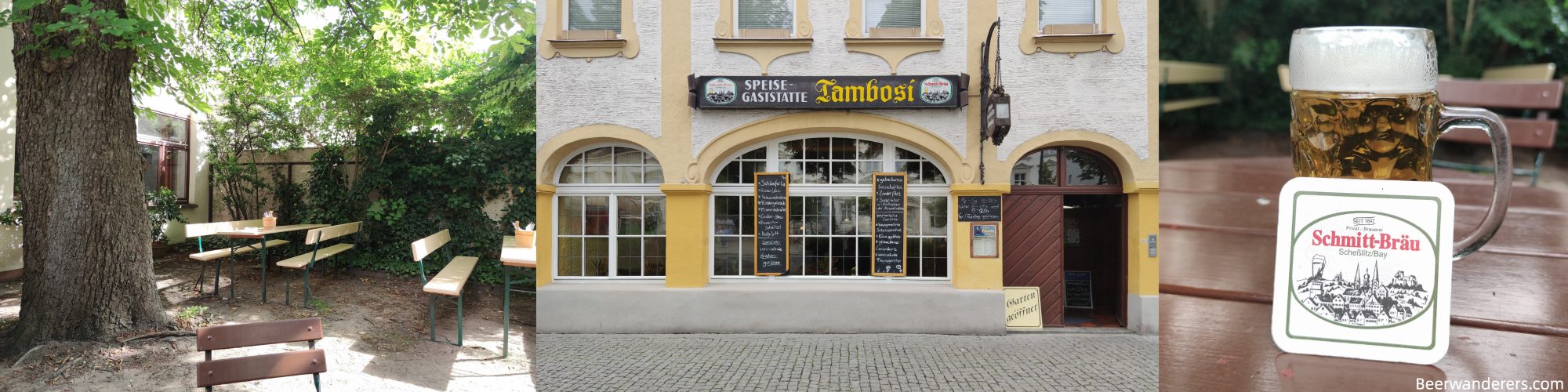 biergarten, pub exterior, golden beer in glass